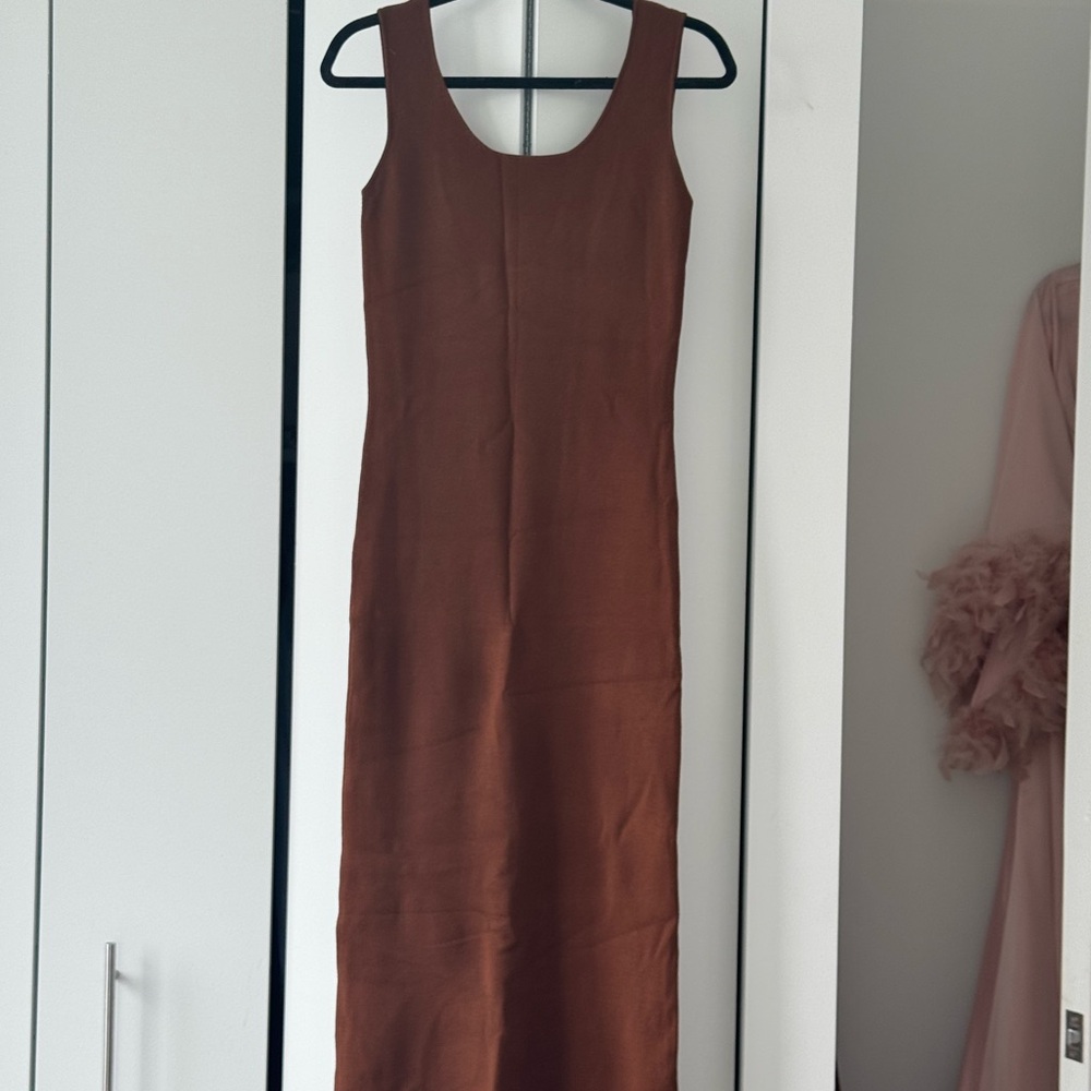 Zara Brown Midi Dress